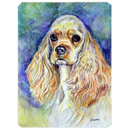 8 X 9.5 In. Blonde Tan Cocker Spaniel Mouse Pad; Hot Pad Or Trivet